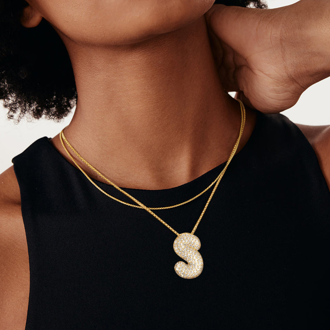 Tessic™ Bubble Initial Necklace