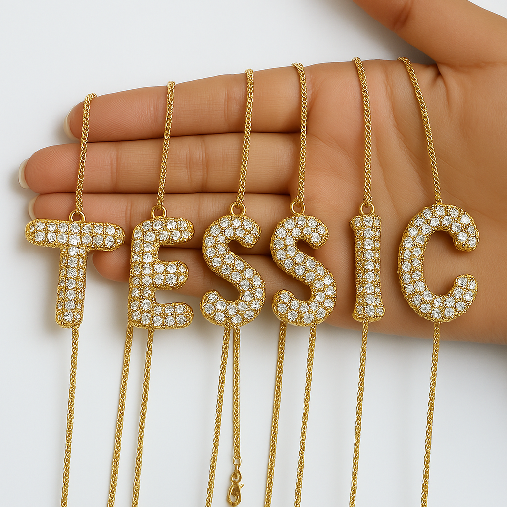 Tessic™ Bubble Initial Necklace