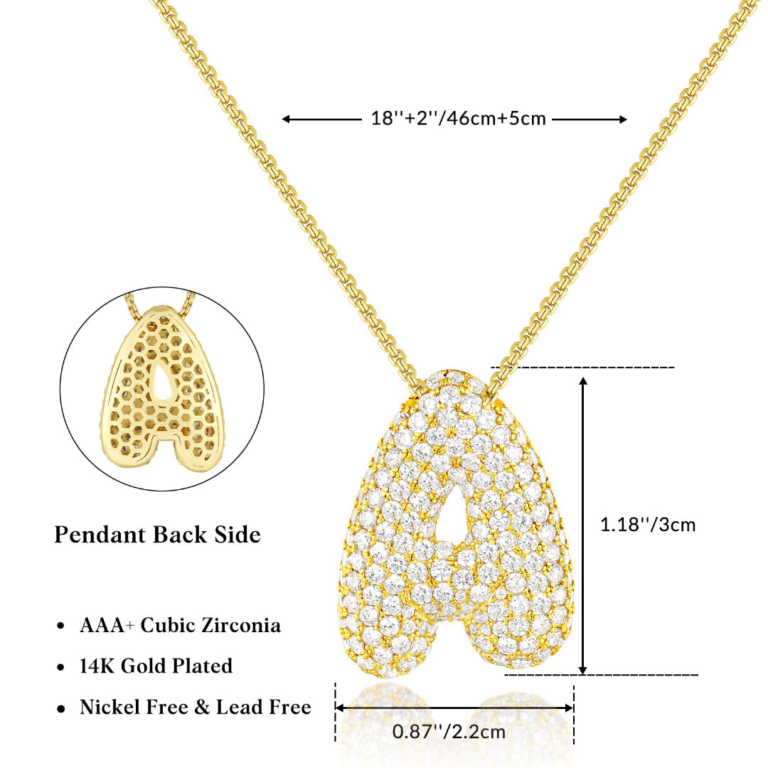 Tessic™ Bubble Initial Necklace