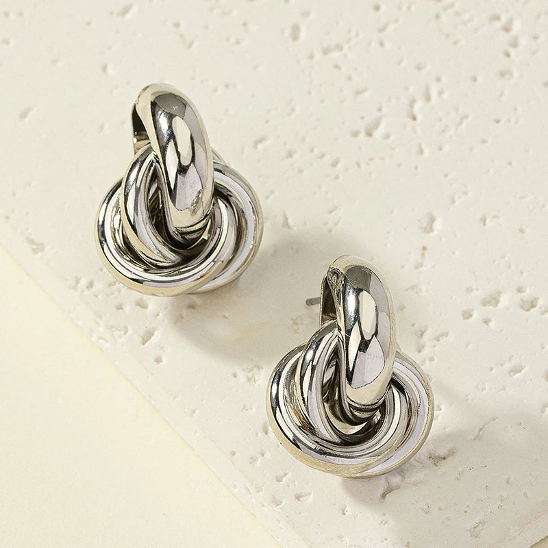 Tessic Knotted Hoop Earrings
