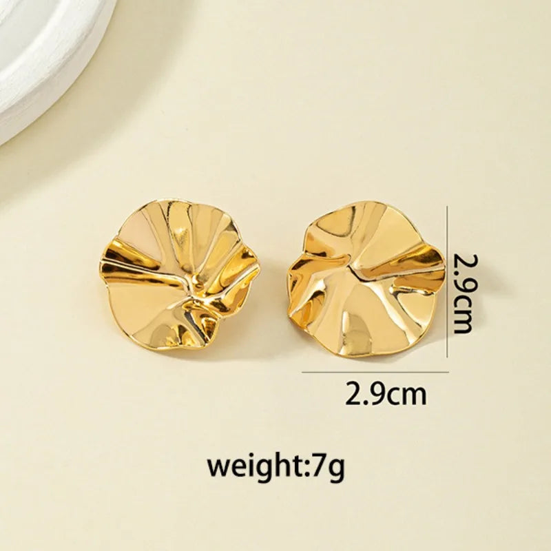 Tessic Disc Stud Earrings