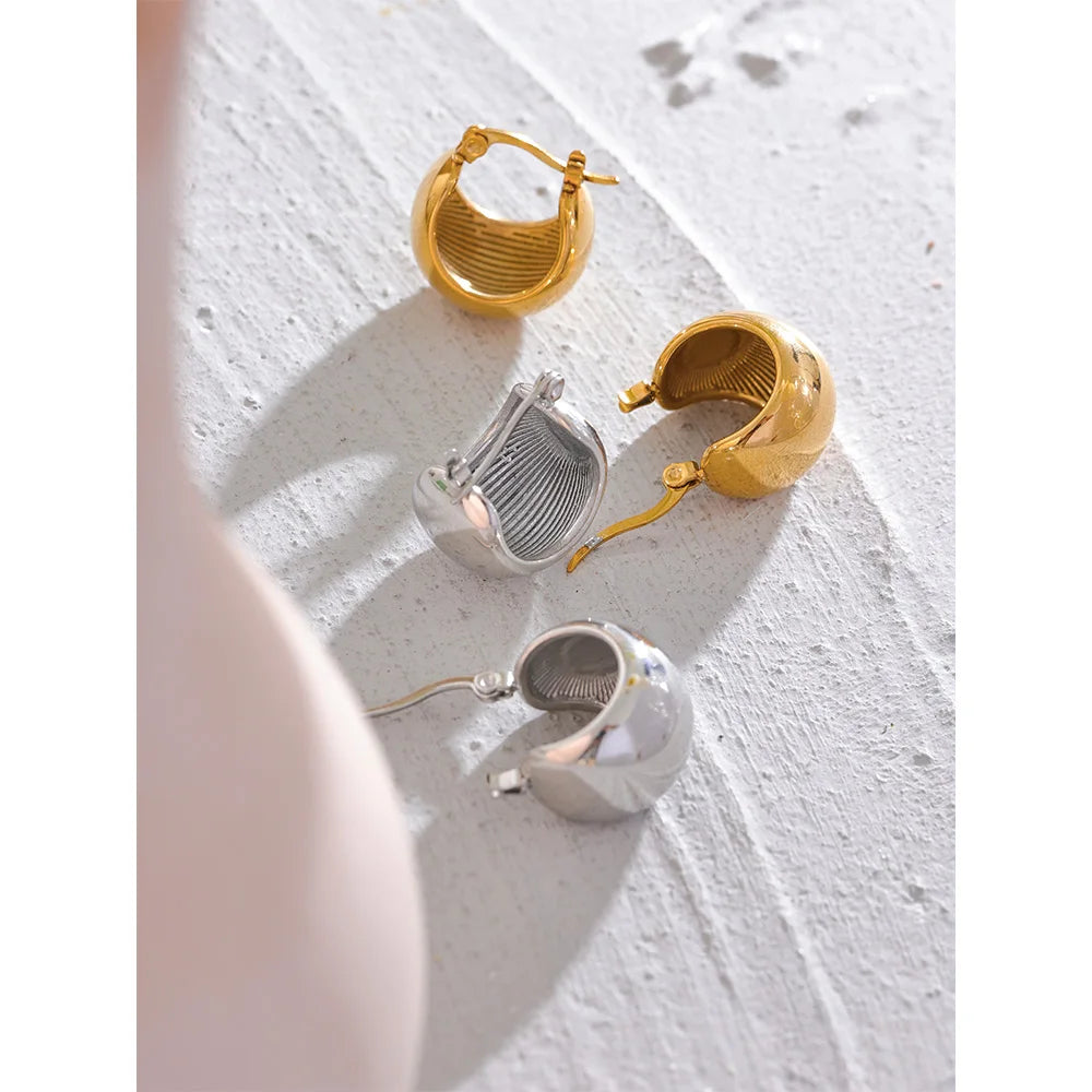 Tessic Chunky Geometric Unusual Earrings