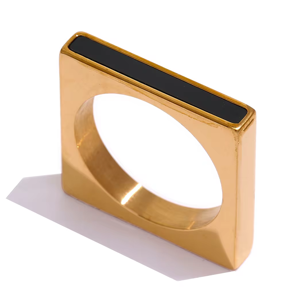 Tessic Minimalist Square Ring