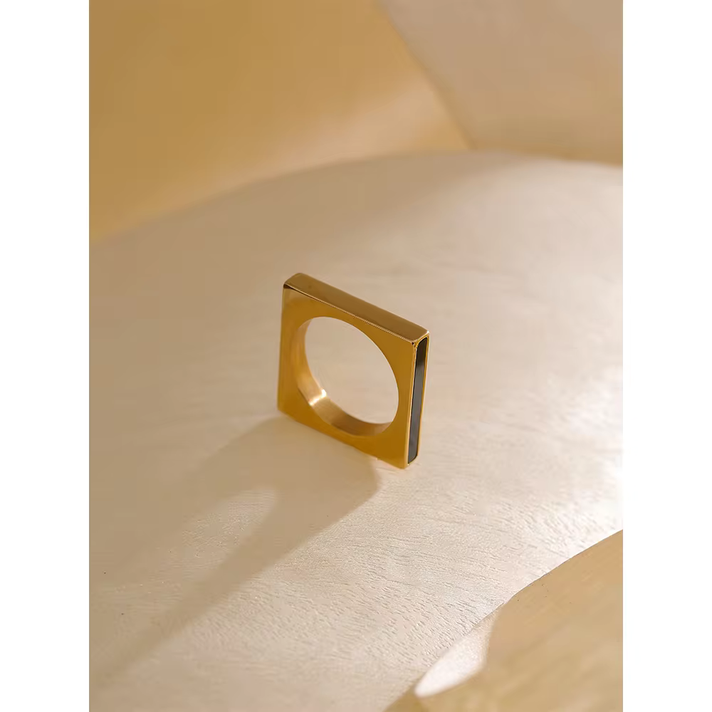 Tessic Minimalist Square Ring