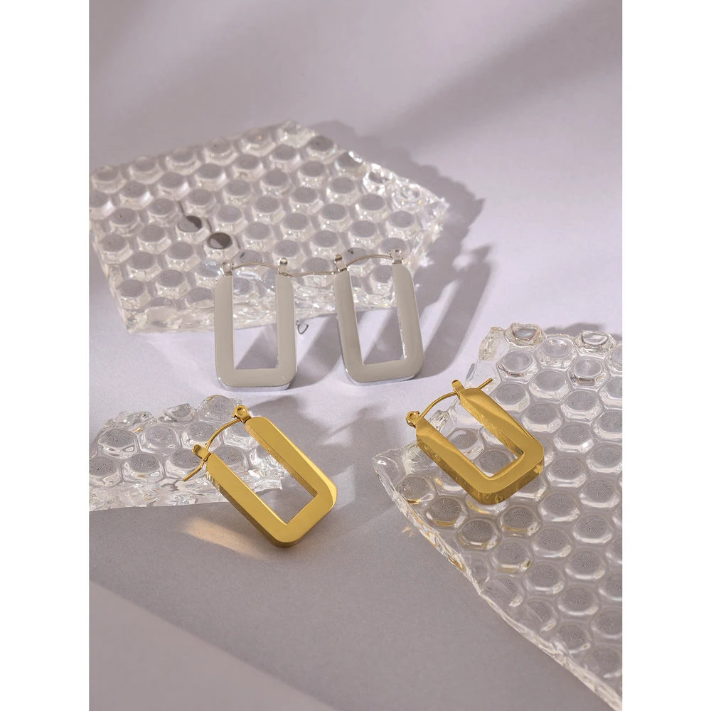 Tessic Square Hoop Earrings