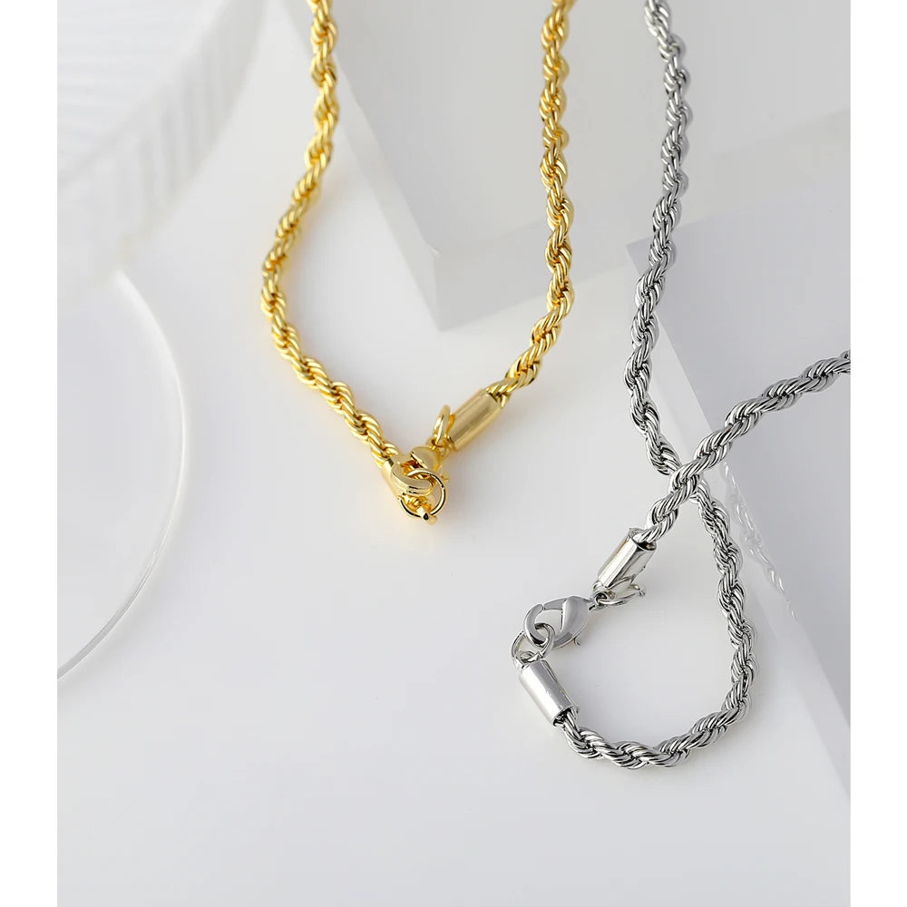 Tessic Bold Rope Chain Necklace