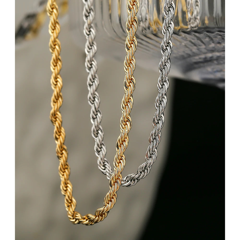 Tessic Bold Rope Chain Necklace