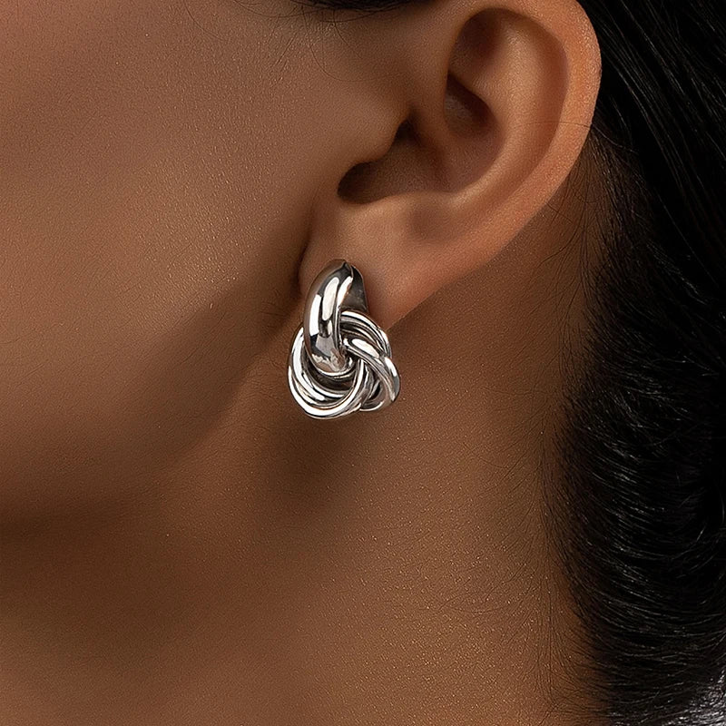 Tessic Knotted Hoop Earrings
