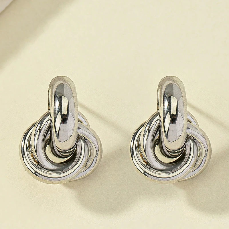 Tessic Knotted Hoop Earrings