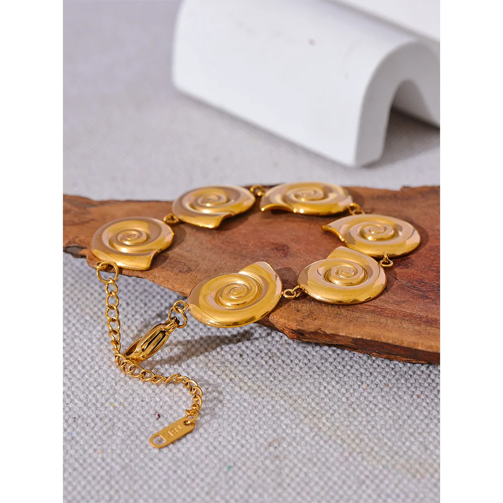 Tessic Shell Chain Drop Necklace Bracelet