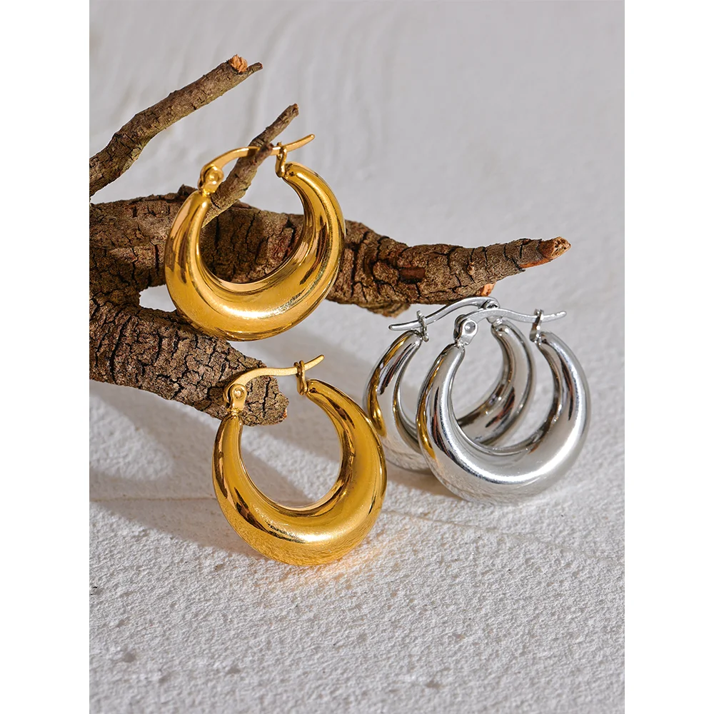 Tessic Geometric Hoop Earrings