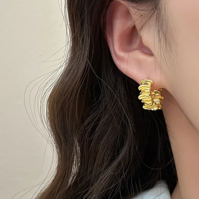 Tessic Irregular Wavy Earrings