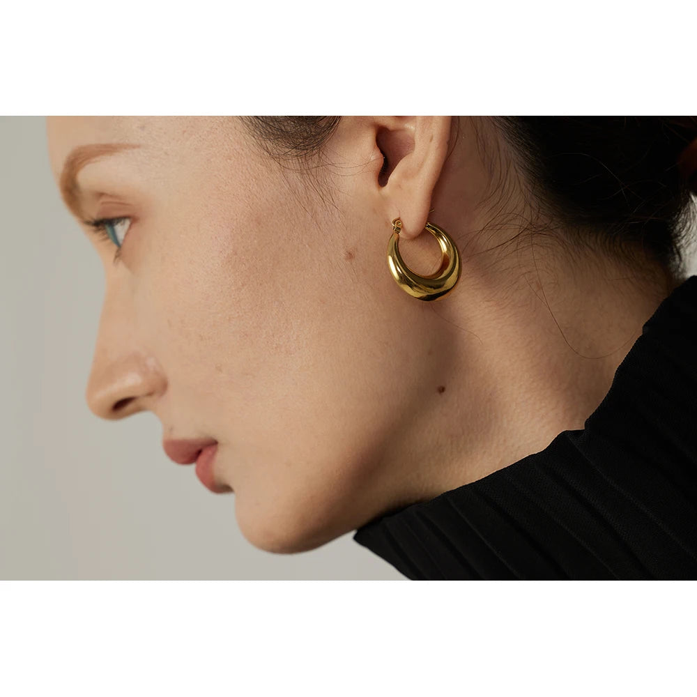 Tessic Geometric Hoop Earrings