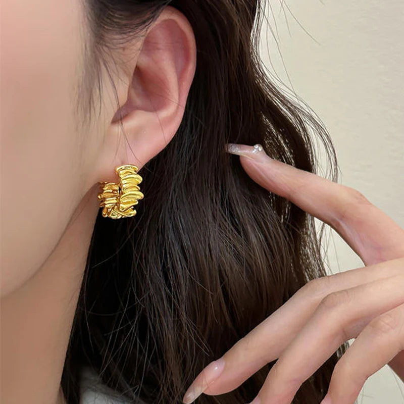 Tessic Irregular Wavy Earrings