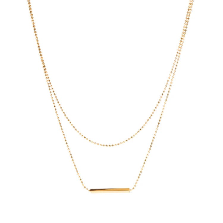 Tessic Bar Pendant Necklace