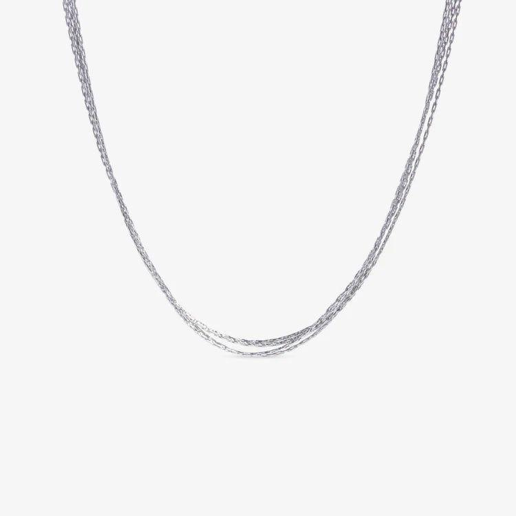 Tessic Triple Chain Necklace