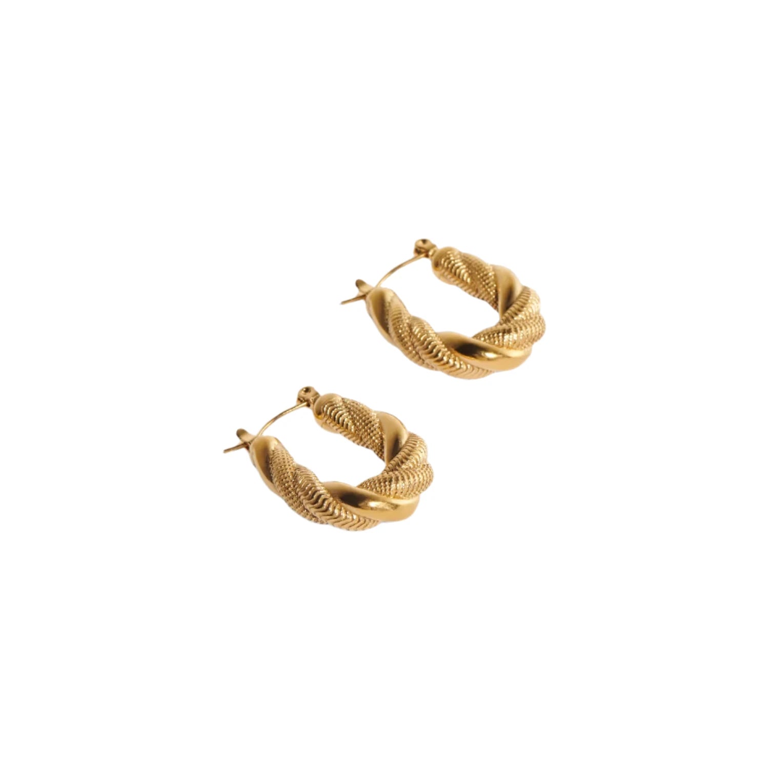 Tessic Baby Twisted Hoop Earrings