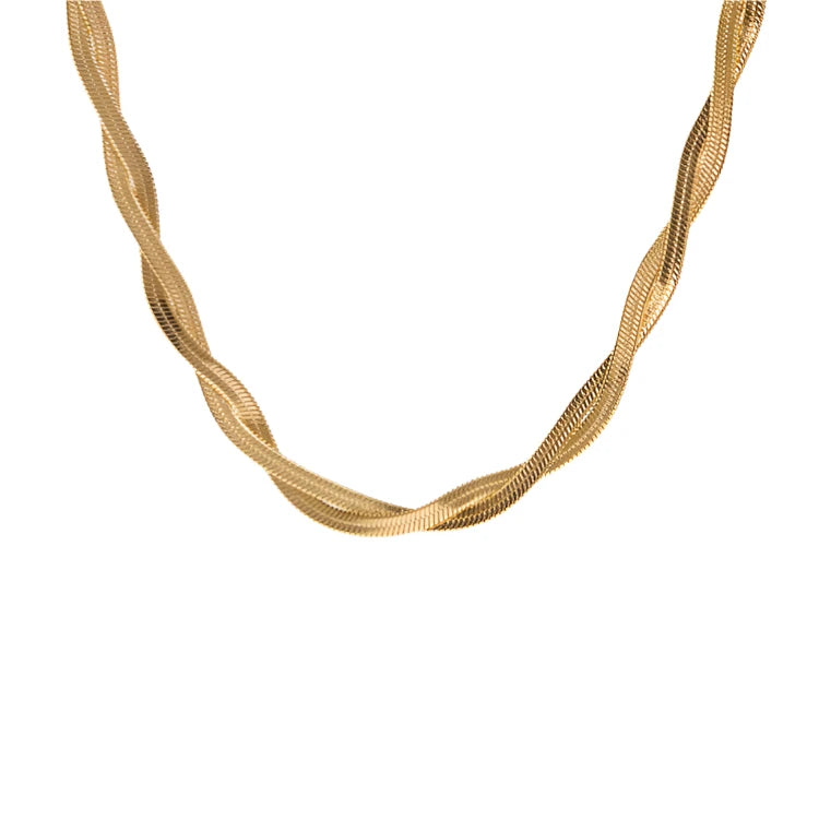 Tessic Braided Snake Necklace